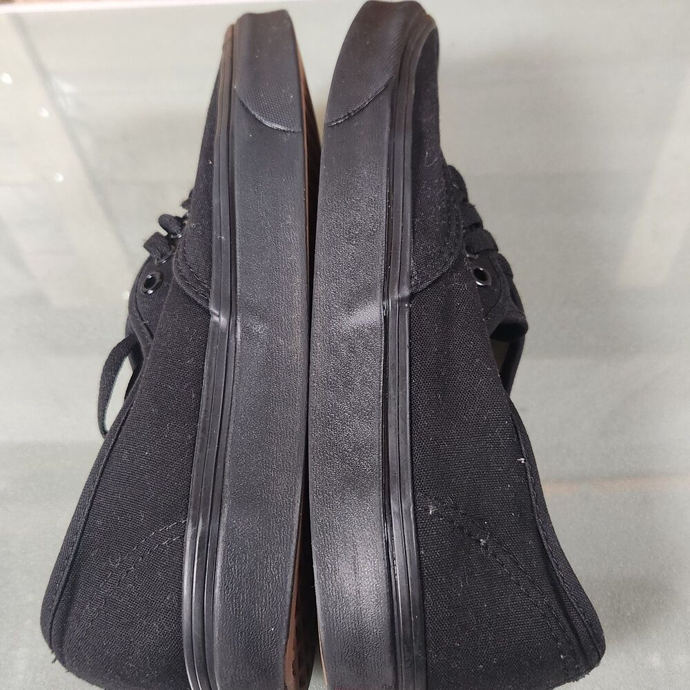 Vans Authentic Black Canvas Skate Shoes Men’s 8.5 Women’s 10 Classic - Picture 6 of 11
